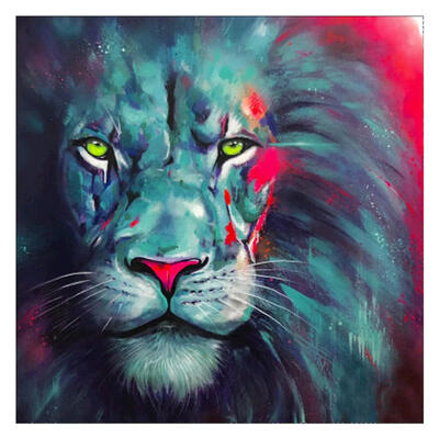 

5D DIY Full Drill Diamond Painting Lion Cross Stitch Embroidery Mosaic Kits