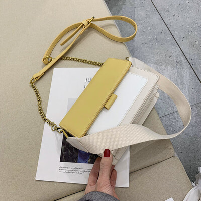 

Summer new color chain bag female 2019 new Korean version of the wild shoulder slung fashion sense small square bag