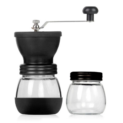 

Coffee Grinder Spice Grinder Manual Coffee Bean Grinder Coffee Mill Grinder with Glass Jars