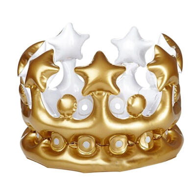 

Inflatable Childrens Crown Cap Inflatable Toy Birthday Hat Dance Party Props Decoration