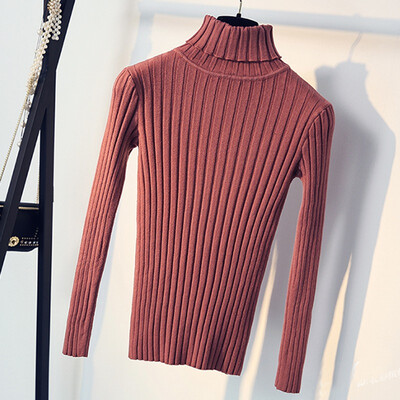 

Warm Women Turtleneck Sweater 2019 Autumn Winter Knit Women Sweaters And Pullover