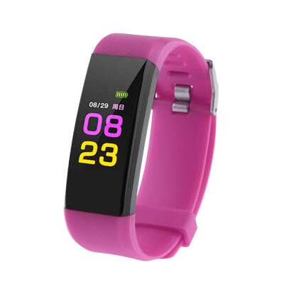 

Color LCD Screen 115 Plus Smart Bracelet Fitness Tracker Heart Rate Blood