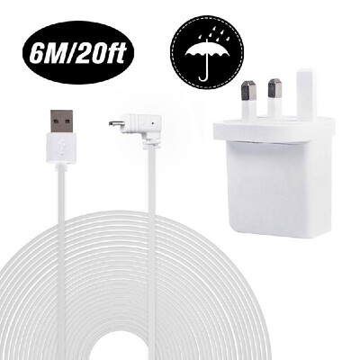 

Power Adapter5V3Awith 20ft6m Weatherproof Cable Compatible with Blink XT Home Camera&for Blink Indoor Home CameraNo Need to C