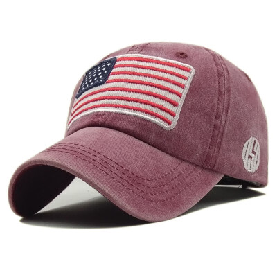 

Baseball Cap Mens Tactical Army Cotton Military Dad Hat USA American Flag Mesh