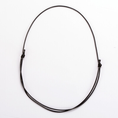 

Korea Waxed Polyester Cord Necklace Making Black 137" 15mm