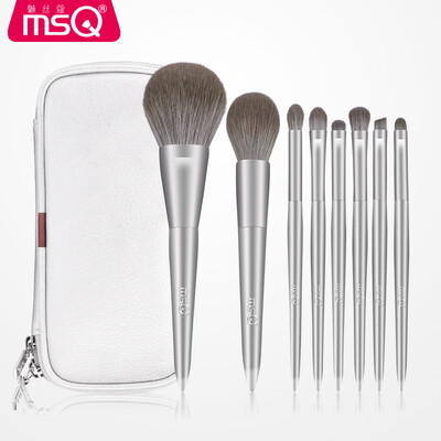 

MSQ 8 silver snow makeup brush set blush powder brush cover eyebrow brush lip brush eye shadow brush