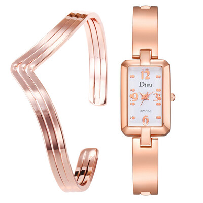 

Luxury Womens Watches Roman Numeral Square Dial Bracelet Ladies Quartz Wristwatch Clock Exquisite Gift Set Optimal Watch