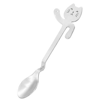 

Stainless Steel Cute Cat Spoon Creative Hanging Coffee Milk Stirring Spoons