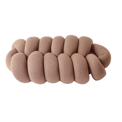 

Toponeto Knotted Solid Color Winding Sofa Cozy Cushion Home Decorative Bedroom Pillow