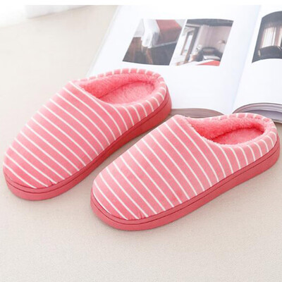 

Green cotton slippers non-slip bottom winter warm home slippers couple models womens section horizontal half feet 40-41