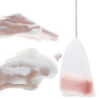 

Bingyou foaming net with sponge particles rich super soft foam handmade soap facial cleanser foam net can be hung