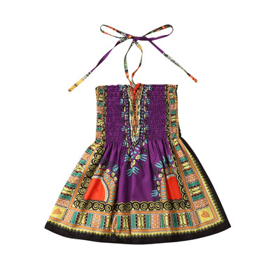 

Toddler Baby Girl Kid African Style Bohemia Dress Summer Sundress Skirt