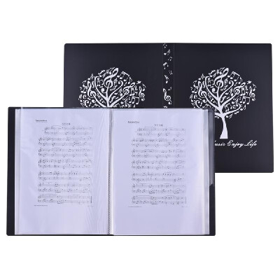 

Music Sheet Score File Paper Documents Storage Folder Holder Plastic A4 Size 40 Package Pockets