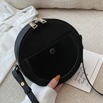

Hong Kong wind bag female 2019 summer new fashion retro small round bag Korean version of Joker shoulder Messenger bag