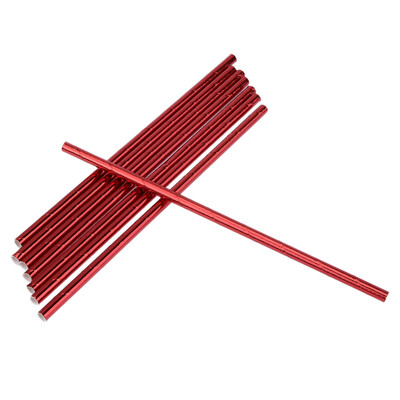 

50pcs Disposable Hot Stamping Solid Color Paper Straw Party Supplies