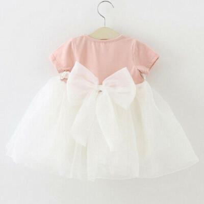 

Newborn Flower Pageant Princess Dress Baby Girl Wedding Party Tutu Dresses UK