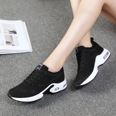 

Summer womens shoes running shoes female 2019 summer new flying woven mesh breathable casual student cushion sports shoes