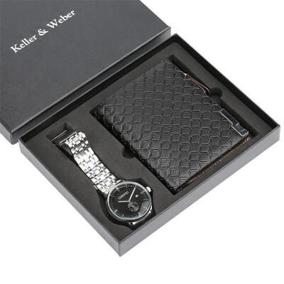 

Mens Gift Set Quartz Watch Wallet With Exquisite Gift Box