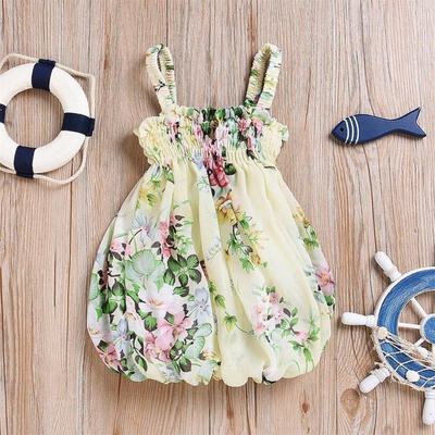 

Toddler Kids Baby Girls Floral Fluffy Sling Summer Party Dress Sundress Clothes