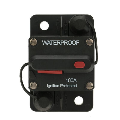 

IZTOSS Waterproof 100Amp Circuit Breaker Overload Protection with Manual Reset Switch for Car Bus Truck Caravan Boat