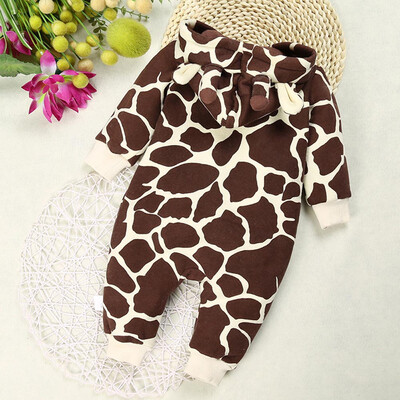 

Newborn Baby Boy Girl Winter Zipper Hoodie Romper Warm Coat Outwear Clothes CO80