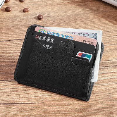 

Golf GOLF first layer leather card bag men 8 card silver card card package multifunction 2 change wallet Q8BV61812J black