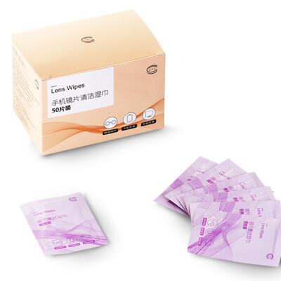 

C&C Lens Paper Camera Lens Cleaning Wipe Wipes Lens Cleaning Disinfecting Wipes 50 Pieces Box Portable