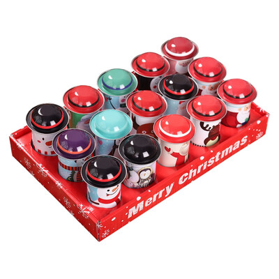 

Christmas Themed Tinplate Empty Tins Candy Cookie Gift Storage Container Home Decorative Box Random Pattern