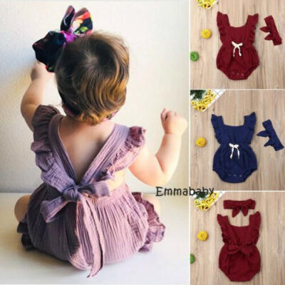 

Newborn Infant Baby Boy Girl Kids Cotton Romper Jumpsuit Bodysuit Clothes Outfit