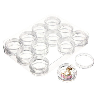 

12 Grids Nail Storage Box Art Alex Transparent Organizer Makeup Beauty Tool