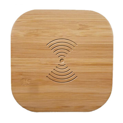 

Hot products 2019 Qi Wireless Charger Wood 5W Fast Wireless Charging Pad Quick Bamboo Wireless Charger