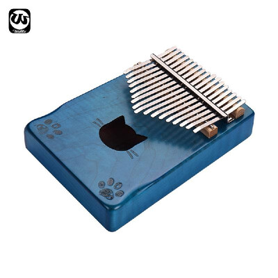 

Waltert WK-17MS Portable 17-key Kalimba Thumb Piano Mbira Maple Wood with Carry Bag Tuning Hammer Cleaning Cloth Stickers Musical