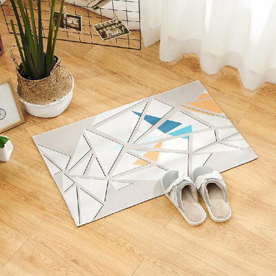 

Carpet Doormat Mat Geometric Print Bath Rug Non-Slip Doormat Welcome Floor Mats