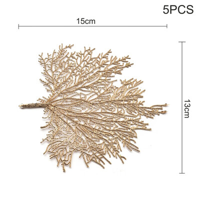 

Home Artificial Leaf Kitchen Placemat EVA Dining Table Mat Non-Slip Pad Waterproof Disc Pads Coasters Decor