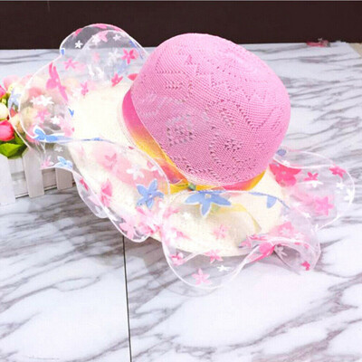 

SUNSIOM Baby Wide Brim Sun Hat Lace Kids Bucket Cap Summer Beach Girls Travel Outdoor