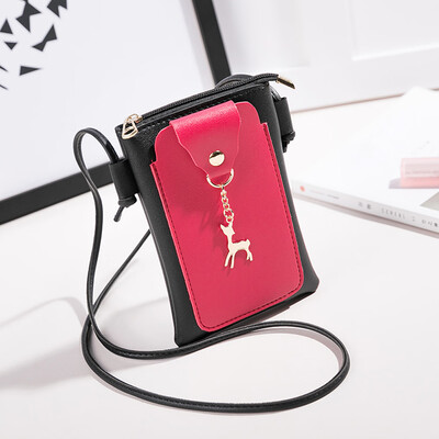 Tailored Women Fashion Patchwork Deer Cover Crossbody Bag Shoulder Bag Phone Coin Bag BG