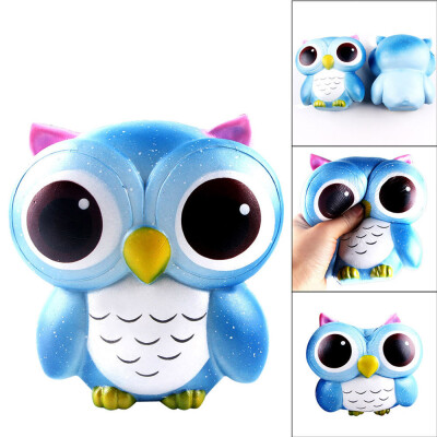 

15cm Lovely Galaxy Owl Cream Scented Soft Slow Rising Extrusion Toys