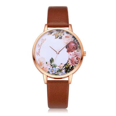 

FanTeeDa Brand Ladies Quartz Wristwatches Flower Rose Gold Dail Women Watch Girls Gift Clock Relogio Feminino Hot Sale 533