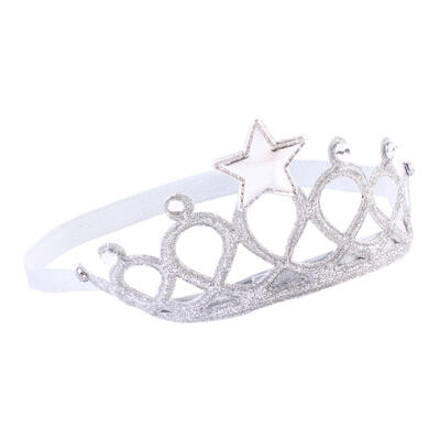 

Baby Star Crystal Crown Headband Soft Elastic Fiber Girl Hair Band Headwear