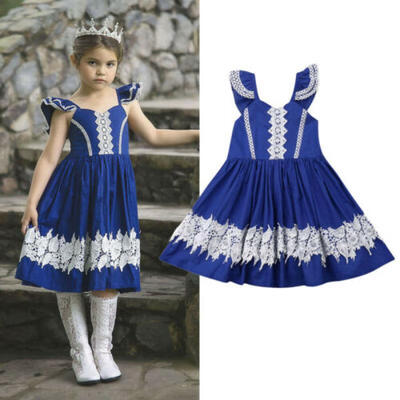 

Cute Newborn Kids Baby Girls Pageant Party Princess Bridesmaid Gown Flower Dress