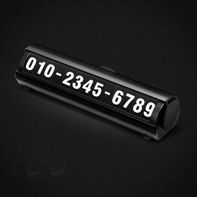 

Car Temporary Stop Sign Temporary Parking Card Phone Number Promise Plate Accessories