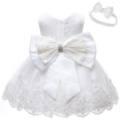 

Newborn Baby Girls Dress Sequins Lace Flower Birthday princess Dress Infant party costume