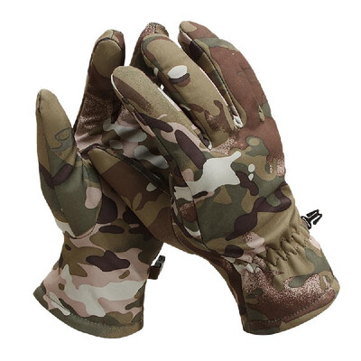 

Outdoor Cycling Gloves Winter Warm Soft Gloves Sunscreen Windproof Waterproof Touch Screen Gloves Winter Sports Texting Fleece Glo