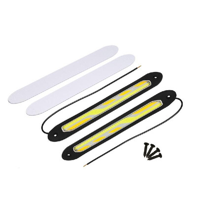 

COB LEDs Lights Waterproof IP67 DRL Daytime Running Light High Power 5W 12V Daylight Fog Driving White Yellow Lamp 2Pcs Rubber Sof