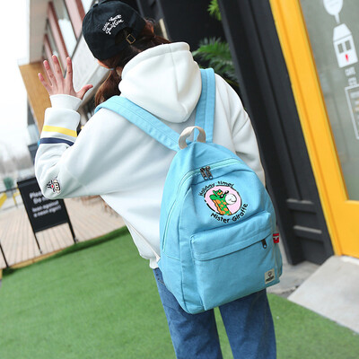 

Tailored Women Teenage Girl Boy Zipper Backpack School Bags Fashion Shoulder Bag