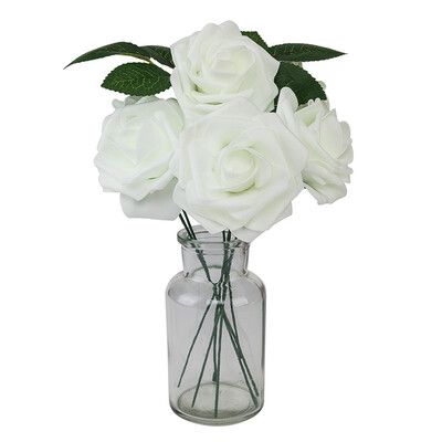 

Artificial Flowers 50pcs Real Touch Artificial Foam Roses Decoration