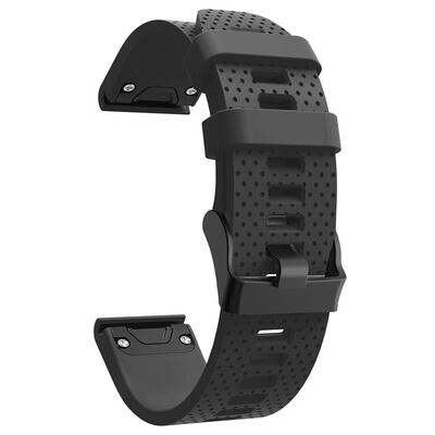 

Silicone Watch Band Strap for Garmin Fenix 5S Smart Watch Black Buckle 20mm