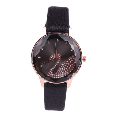 

Fashion personality swan pattern belt ladies watch student quartz watch