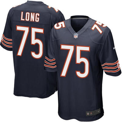 

Mens Football Jersey Chicago Bears Kyle Long Navy Blue Game Jersey