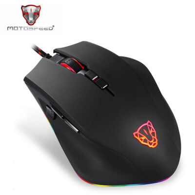 

Motospeed V80 RGB Profissional 5000 DPI Gaming Gamer Mouse USB Computer Wried Optical Mice Backlit Breathing LED for PC Laptop